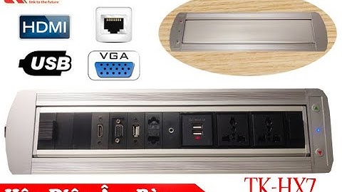 Hộp Ổ Cắm Điện Âm Bàn Tenko TK-HX7 - Xoay 180 Độ I Tenko.com.vn