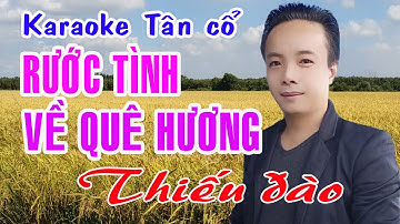 Karaoke tân cổ RƯỚC TÌNH VỀ QUÊ HƯƠNG - THIẾU ĐÀO [Hát cùng Ns Ngọc Trắng]