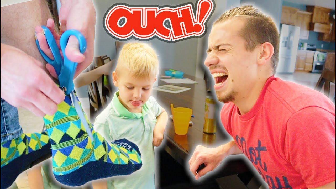 Stepped On Broken GLASS And Cut His Foot! YouTube