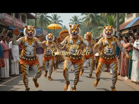 Pulikali Thrissur 2026 | Spectacular Tiger Dance Celebrations 🐯