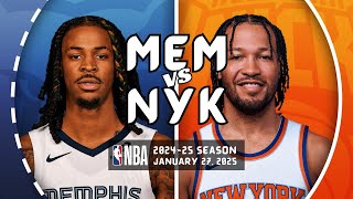 MEMPHIS GRIZZLIES vs NEW YORK KNICKS | FULL GAME HIGHLIGHTS | January 27, 2025 [1080p] Wealth