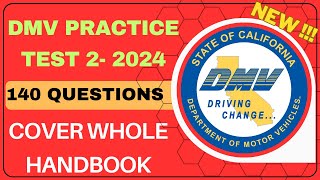 California DMV Knowledge Practice Test 2024  SET 2  DMV Permit Practice Test 2024  140 questions