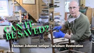 Restoring an Antique Chair After a Botched Repair