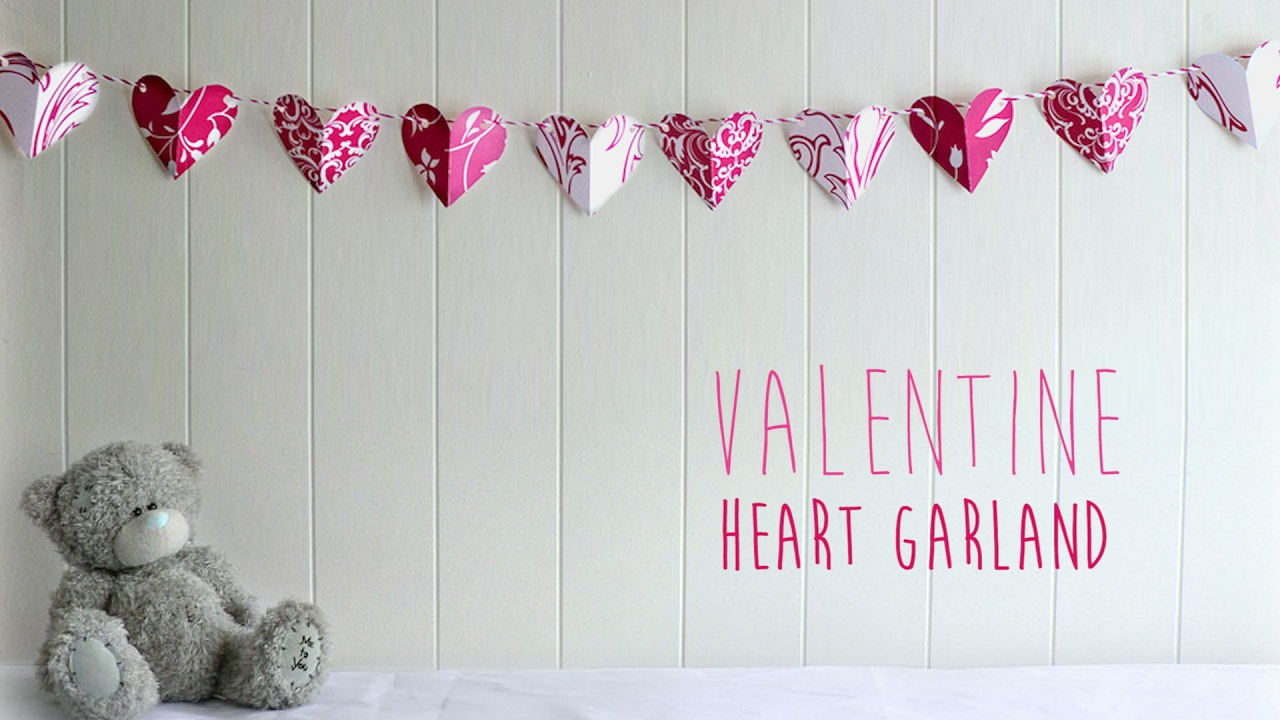 DIY Heart Garland YouTube