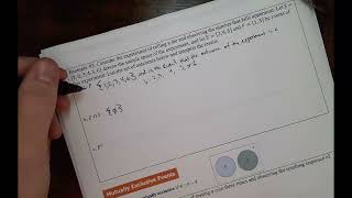 NorthArk MAT 2113 Finite Lesson 7.1 Example #2 Union, Intersection, and Compliments of Events