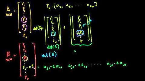 06   More determinant depth   05   Determinant after row operations