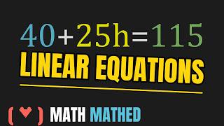 ASVAB Mathematics Knowledge Linear Equations