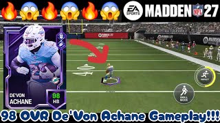 98 OVR De'Von Achane Gameplay!!! | Madden Mobile 27 screenshot 4