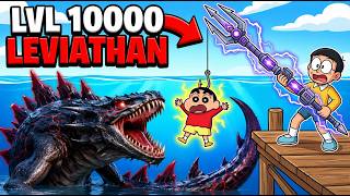 SHINCHAN and NOBITA vs LEVEL 10000 MONSTER LEVIATHAN😱 |Funny Game screenshot 3