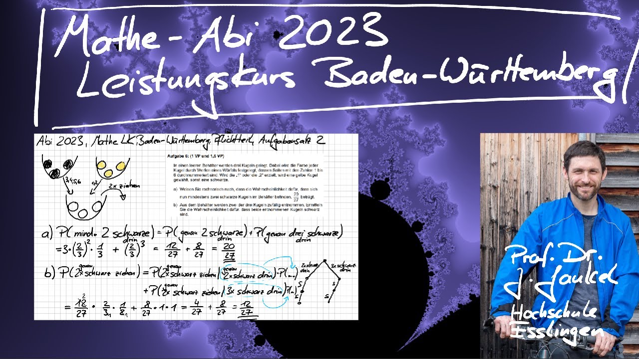 Abi Aufgaben Mathe Bw Mathe-Abi 2023 in BW Leistungskurs - Pflichtteil Aufgabensatz 2