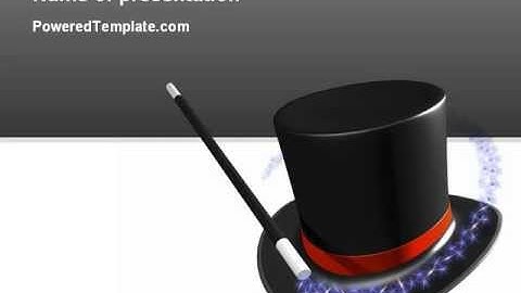Magic Wand PowerPoint Template by PoweredTemplate.com