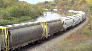 HD-Heavy Tonnage on Pan Am Southern- Chasing a 6 unit Freight from Hoosick Falls to Charlemont