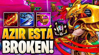 AZIR CARRY TÁ ILEGAL! 😱 ESSA COMP DE SHURIMA QUEBRA O TFT SET 16