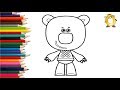 Раскраска для детей ГЕРОИ МУЛЬТИКА Мимимишки - КЕША (Инокентий)