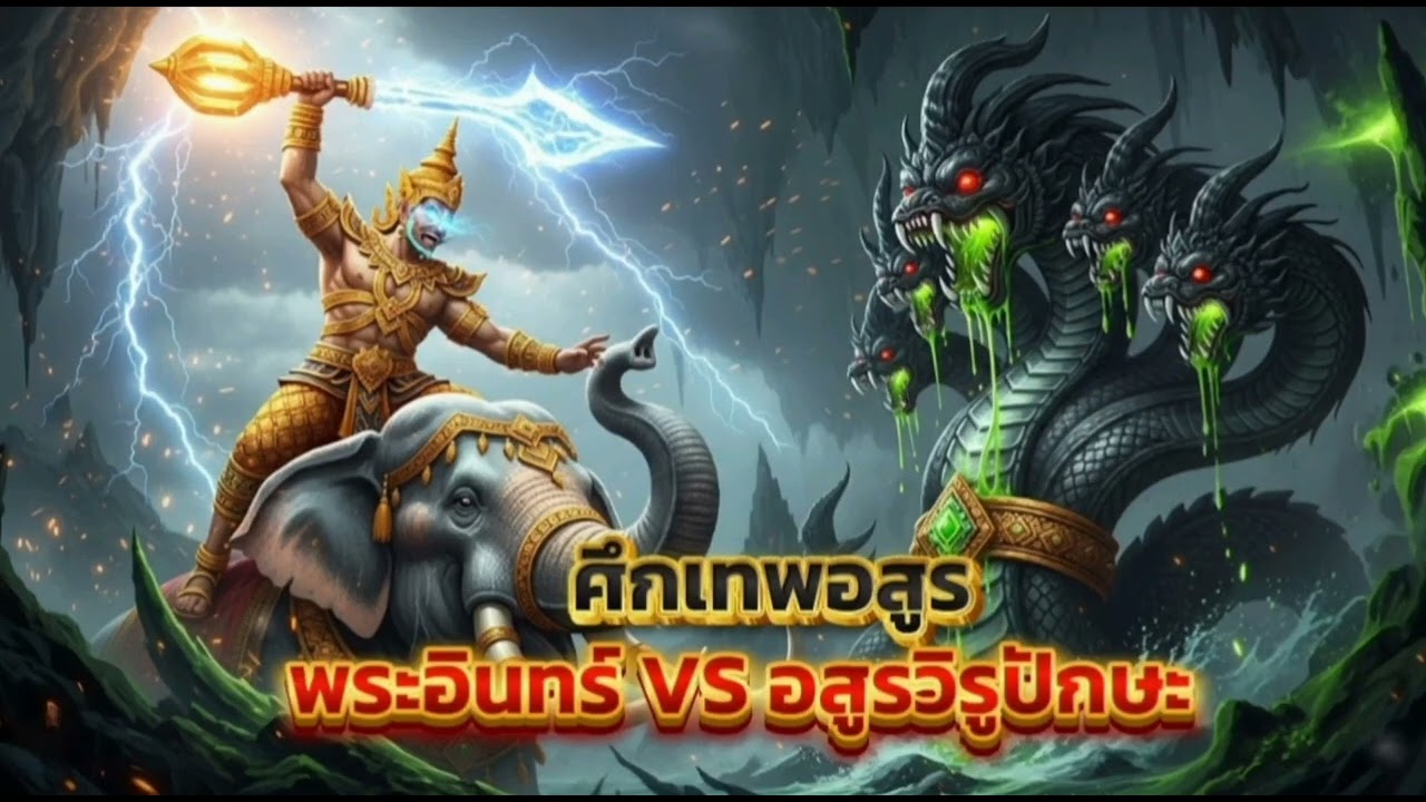 ศึกเทพอสูร: พระอินทร์สายฟ้าวชิระ ปะทะอสูรนาคาวิรูปักษะ | ตำนานเต็มเรื่อง 40 นาที+