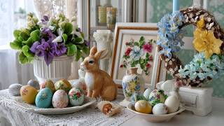 Celebrity Dreamy Shabby Chic Easter Decor 🌸 Soft Pastel Farmhouse Spring Home with Bunny Accents Net Worth