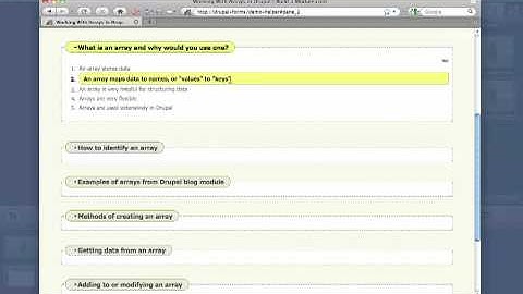 Working With Arrays in Drupal