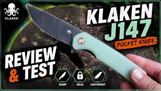 KLAKEN J147 Pocket Knife - D2 blade, G10 Handle for $23!