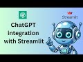 Build a ChatGPT App with Streamlit &amp; OpenAI | Code Practice