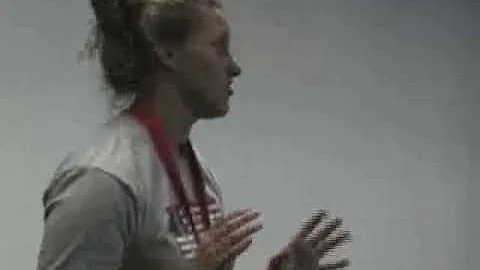Olympic Medalist Margaret Hoelzer gives a talk at ...