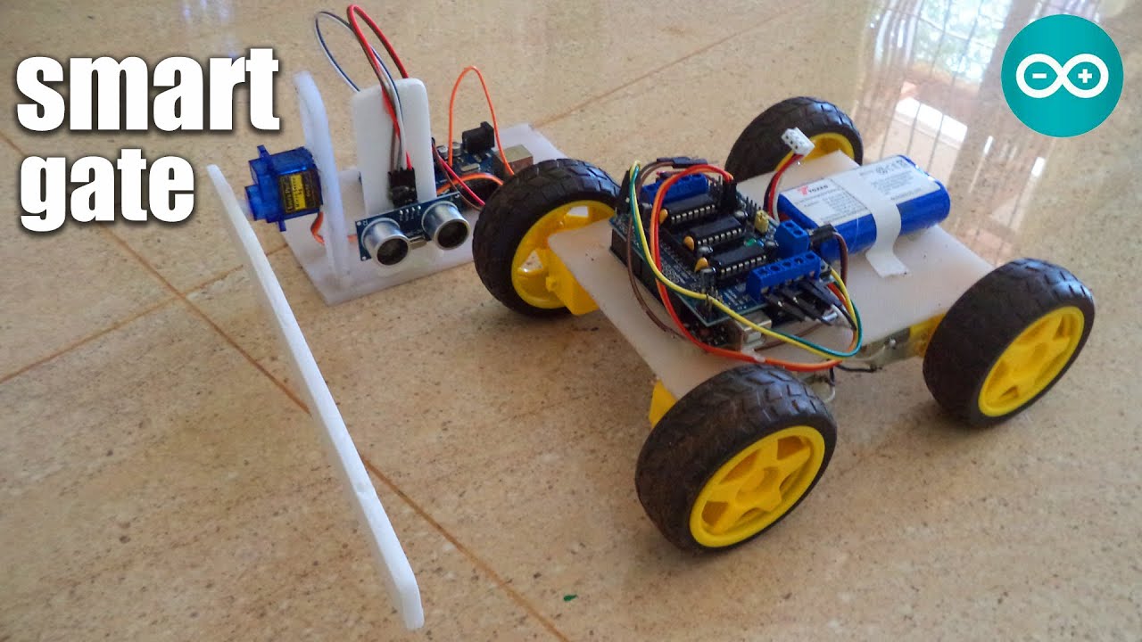 How to make Automatic opening Smart gate System with Arduino | Arduino ...