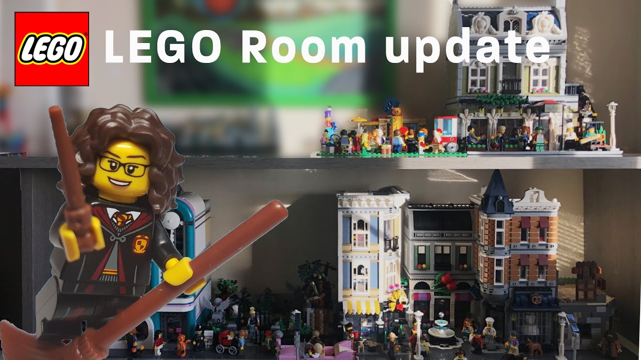 VLOG - LEGO Room Update - New shelf and city plans!