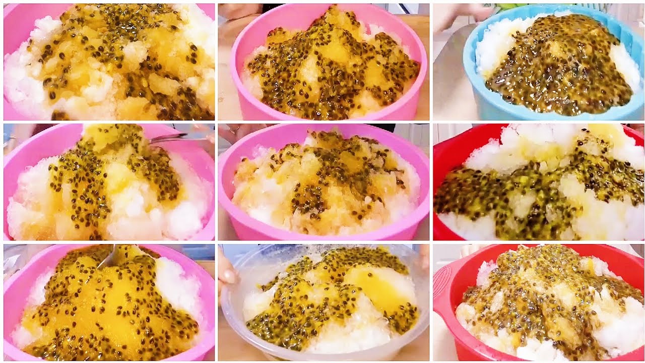 WHITE SHAVED ICE OVER PASSION FRUIT || ONLY BITES [old video mixed]