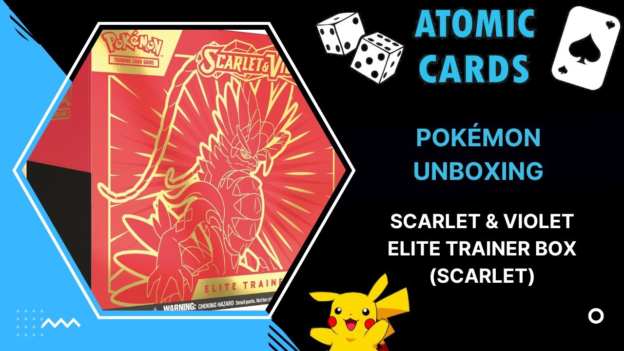 pokemon trading card game: scarlet and violet elite trainer box Amazon.com: Pokémon TCG: Scarlet & Violet Elite Trainer Box (Miraidon  Purple or Koraidon Red, Random Color) : Toys & Games main image 0