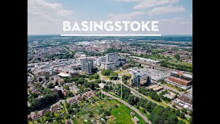 Basingstoke from the Air | 4K Drone | England, UK