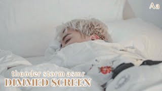 sleep with your boyfriend hoseok | rain, thunder, and breathing asmr