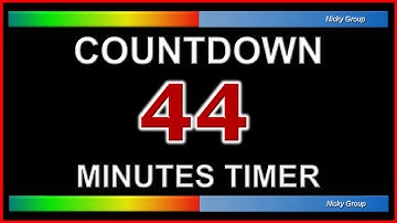 ⏰ 44 Minutes Timer - Countdown Full HD 1080p - Background Relaxing Music