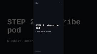 kubectl logs, describe, exec, port-forward Explained (Debugging Workflow) #Shorts