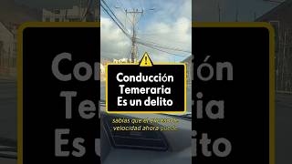 Conducción temeraria es un delito #pruebademanejo #pruebadeconducir #antofagasta #licenciadeconducir