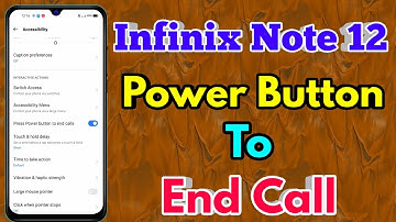 power button to end call in infinix note 12 | infinix note 12 power button to end call kaise kare