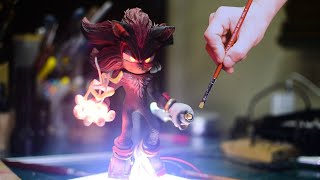 How to make Sonic  Shadow the Hedgehog power up diorama \/ clay