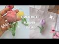 Crochet Tulip Flower Tutorial | Simple Tulip Keychain Pattern for Beginners