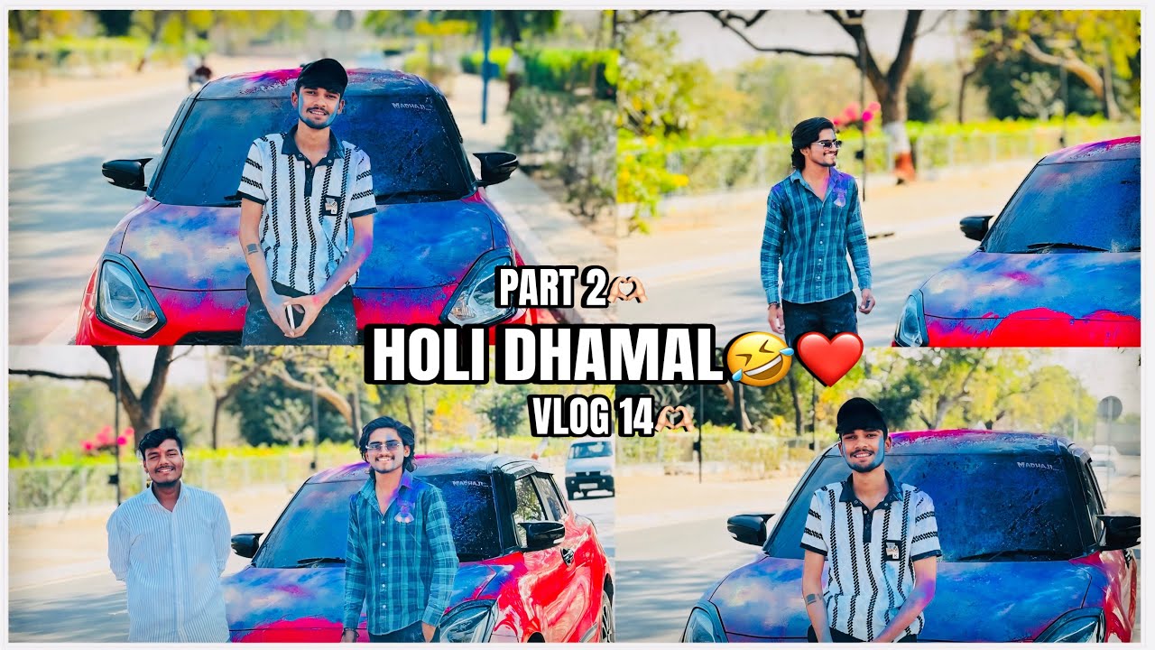 Part 2 Holi Dhamal😂❤️G4 Gandhinagar Vlog 14❤️