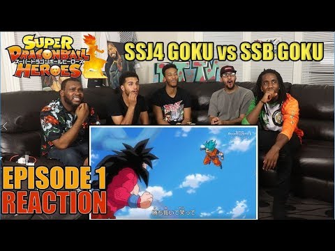 GOKU vs GOKU!! SUPER DRAGON BALL HEROES EPISODE 1 REACTION/REVIEW