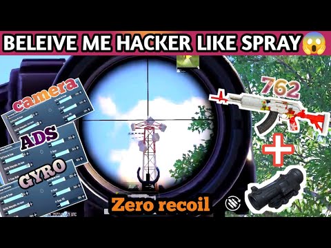 M762 with 6x Zero Recoil 😱 sensitivity Like hacker | Akm Recoil control Guide PUBG/BGMI.