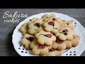 SAKURA SHORTBREAD COOKIES recipe - Cách làm BÁNH QUY BƠ HOA ANH ĐÀO