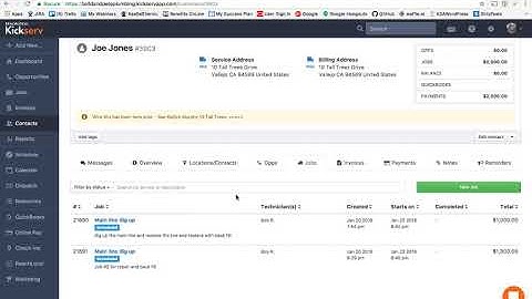 Managing down payments and deposits with Kickserv