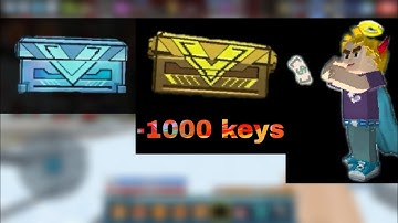 Opening 10golden chests and 2 diamond chests Using 1000keys in build and shoot😱😱😱 - [ Block man go ]