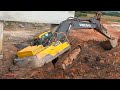 Wow Incredible Volvo EC 350D Getting Recovery Operating Heavy Excavator