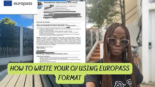 HOW TO WRITE YOUR CV USING EUROPASS FORMAT FOR YOUR ERASMUS APPLICATION USING MY CV AS A GUIDE screenshot 2
