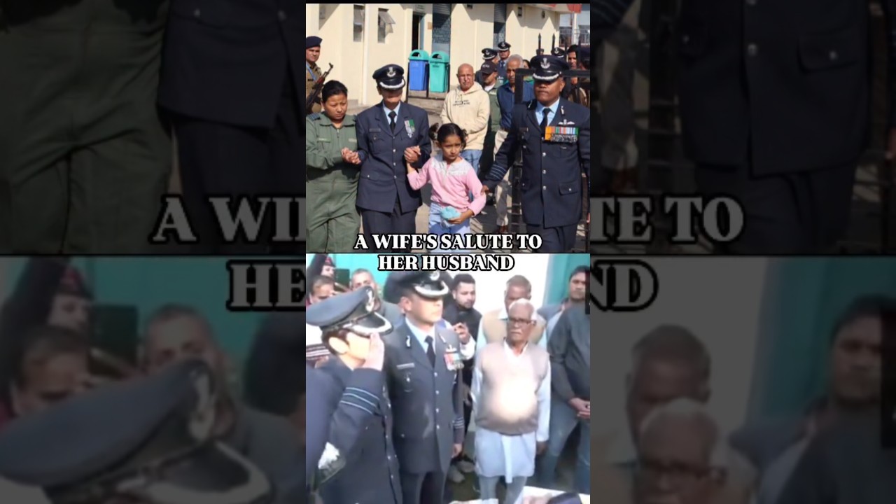 Air Force Pilot Salutes Her Husband, Wg Cdr Namansh Syal, One Last Time | Tejas Crash