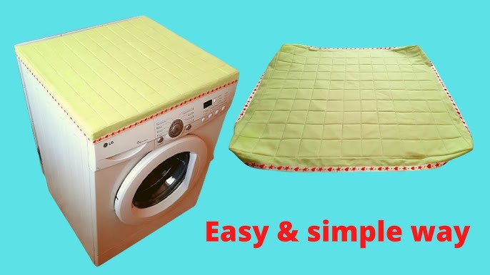 Washing machine cover making tutorial, sewing projects, stitching templates