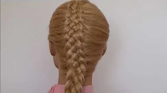 how to make braids glued together with several strands