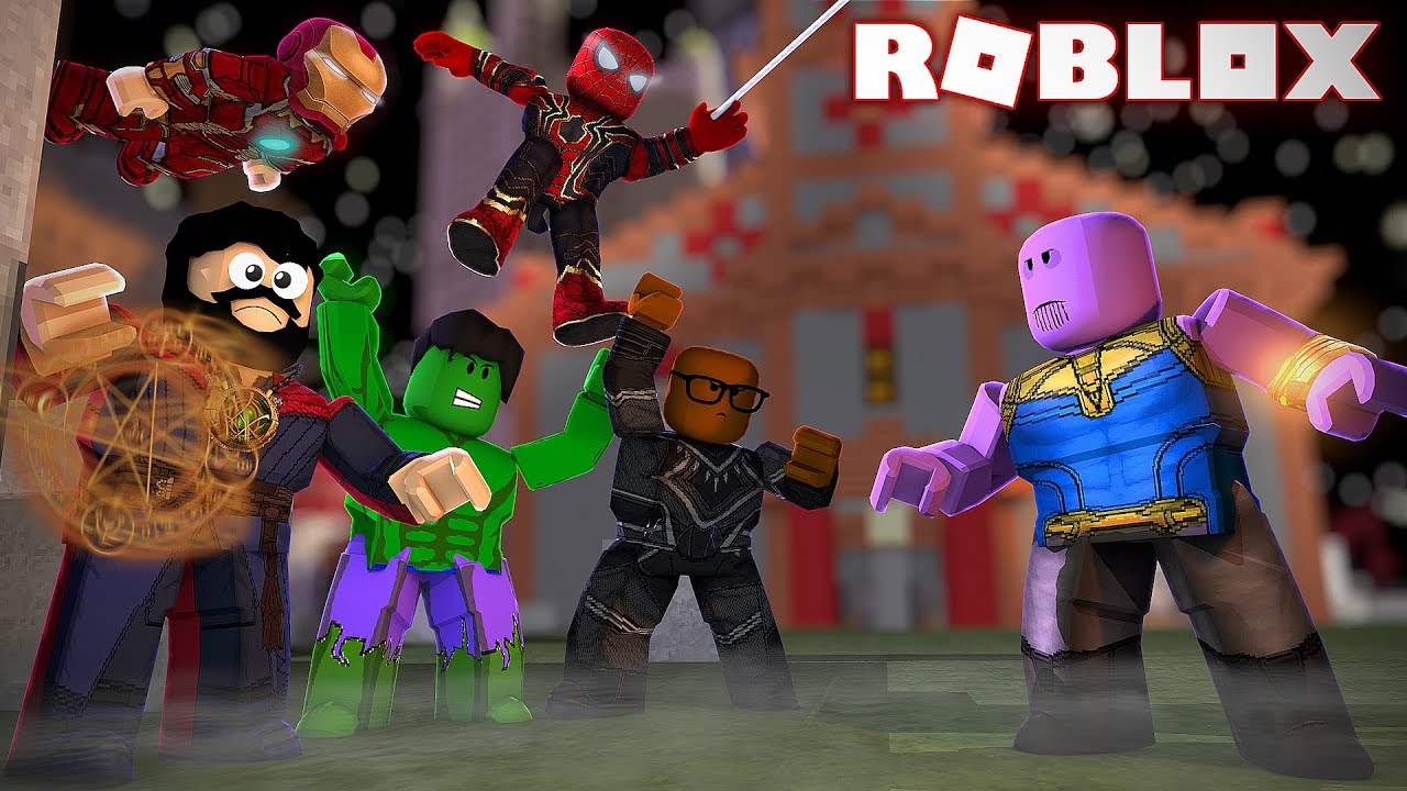Defeating Thanos In Roblox Roblox Avengers Infinity War Youtube