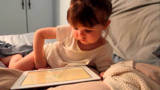 Toddler with autism uses iPad2 - First Words: Deluxe app - Clip 1