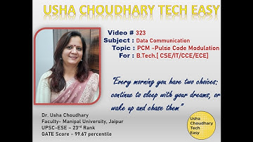 Video # 323 - Data Communication - Pulse Code Modulation